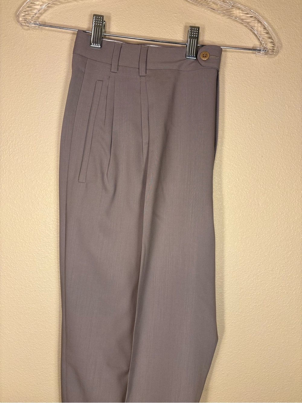 Zanella Jesse Light Gray Dress Pants with Satin Lining